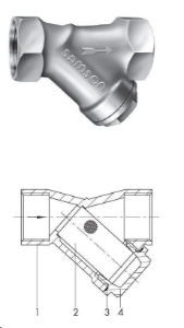 Picture of SAMSON Schmutzfänger Typ 1 NI, 1 Zoll, Typenblatt T 1010, 1064666