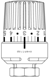 Picture of Oventrop Thermostat „Uni L“ 7-28 °C, 0 * 1-5, Flüssig-Fühler, M 30 x 1,0 - Art.-Nr. 1011401