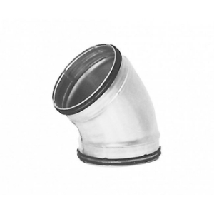 Picture of Lindab SAFE-Bogen gepresst - verzinkt DN 180, Typ: BU-V-180-45