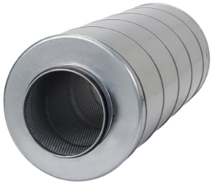 Picture of Systemair LDC 80-900 Schalldämpfer DN 80, L=900mm, Stahlblech verzinkt Art. Nr.: 6560
