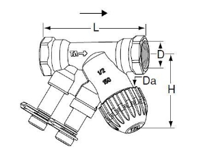Bild von IMI Hydronic Engineering Kompaktregelventil TBV-C NF DN 15 IG/IG, Art.Nr.: 52 134-115