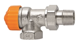 Picture of IMI Hydronic Engineering Thermostat-Ventilunterteil mit autom. Eclipse Durchflussregelung Eck DN 10 (3/8"), Art.Nr. : 9113-01.000