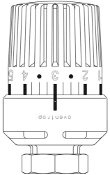 Picture of OVENTROP Thermostat „Uni LH“ 7-28 °C, 0 * 1-5, Flüssig-Fühler, weiß, Art.Nr. : 1011465