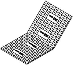 Picture of OVENTROP Faltplatte für "Cofloor"-Systeme Tackern / Klemmschiene 2x1m=2qm,aus EPS,WLG 045,Stärke 25-2mm, Art.Nr. : 1402610