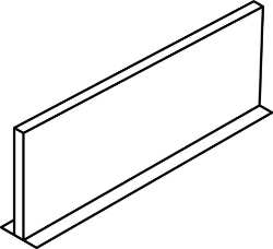 Picture of OVENTROP Dehnungsfugenprofil Höhe 120 mm, Stärke 10 mm, Länge 1,20 m, Art.Nr. : 1402091