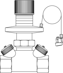 Picture of OVENTROP Differenzdruckregler „Hycocon DTZ“ DN 20, Rp ¾ IG, PN 16, Sollwert 250 - 600 mbar, Art.Nr. : 1062206