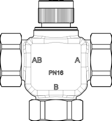 Picture of OVENTROP Dreiwege-Verteil- und Mischventil „Tri-CTR“ DN 40, PN 16, mit ÜM, Rotguss, Art.Nr. : 1131212 - Nachfolgeprodukt 1131312