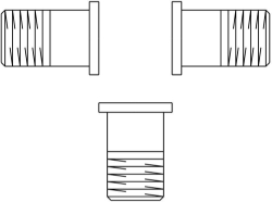 Picture of OVENTROP Zubehörset für Dreiwegeventile „Tri-D TR/Tri-M TR/Tri-CTR“ für Ventil DN 40, 3 Gewindetüllen R 1½, Art.Nr. : 1130296