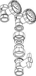 Picture of OVENTROP Absperr-Set „Optibal PK“ DN 32, G 2, Art.Nr. : 1353584