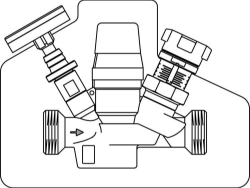 Picture of OVENTROP Thermostatventil „Aquastrom T plus“ beiderseits AG, DN 20, mit Isolierung, Art.Nr. : 4206506