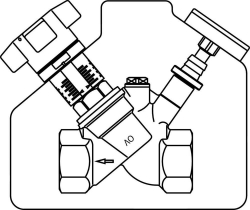 Picture of OVENTROP Strangregulierventil „Aquastrom C“ beiderseits IG, DN 25, mit Isolierung, Art.Nr. : 4208108