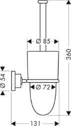 Picture of AXOR Citterio WC Bürstenhalter Wandversion, Art.Nr. 41735000