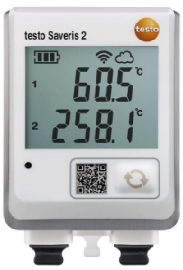 Picture of testo Saveris 2-T3 - Funk-Datenlogger mit Display und 2 Anschlüssen für TE-Temperaturfühler, Art.Nr. : 0572 2033