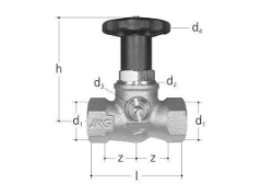 Picture of JRG Geradsitzventil LegioStop PN16, DN 32, GN 1 1/4" - Art.Nr. : 5371.480