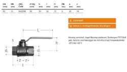 Picture of JRG Kugelhahn für Gas, DN 15 - Art.Nr. : 6022.240