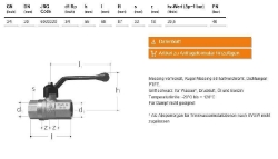 Picture of JRG Kugelhahn, DN 20 - Art.Nr. : 6020.320