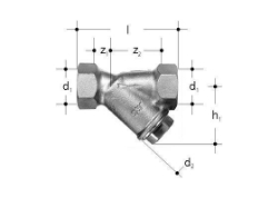 Picture of JRG Schrägfilter PN 16, DN20 - Art.Nr. : 1812.320