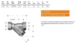 Picture of JRG Schrägfilter PN 16, DN32 - Art.Nr. : 1812.480