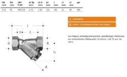 Picture of JRG Schrägfilter PN 16, DN65 - Art.Nr. : 1812.720