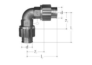 Picture of JRG Sanipex Bogen 90°,  d  (mm) :32, Art.Nr. : 5520.032