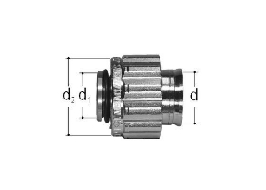 Picture of JRG Sanipex Bördel-Adapter, vernickelt, d 16(mm), Art.Nr. : 5490.016
