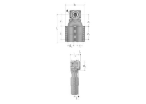 Picture of JRG Sanipex Dose 2-fach 90°, d-d 16 ‐ 12(mm), Art.Nr. : 5404.060