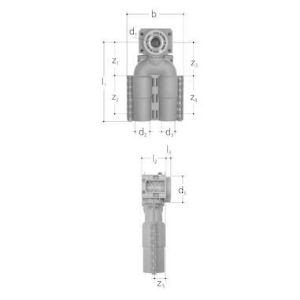 Picture of JRG Sanipex MT JRG Sanipex MT  Dose 2-fach 90°,  d-d  (mm) :20 ‐ 16, Art.Nr. : 4634.200