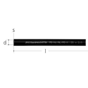 Picture of JRG Sanipex MT Rohr 40mm in Stangen, 5m; Art.Nr. : 4600.040