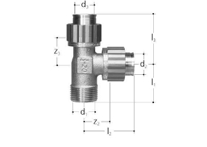 Picture of JRG Sanipex T-Stück mit Aussengewinde,GN 3∕4(inch), , Art.Nr. : 5465.977