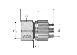 Picture of JRG Sanipex Übergang mit Innengewinde, d 12(mm), GN 1/2, Art.Nr. : 5484.900