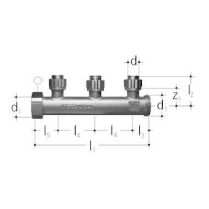 Picture of JRG Sanipex Verteiler 3-fach, d 16mm, Art.Nr. : 5422.016