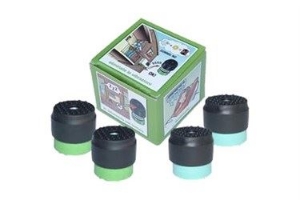 Picture of LINUM FUßDÄMPFER SET MIT 4 STÜCK 2 X BLAU + 2 X GRÜN 30/55 KG ,  alte Kode : LAC-420, Art.Nr. :LAV-1120-000