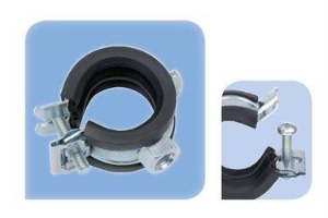 Picture of LINUM ROHRSCHELLE METALL/GUMMI 40 - 43 MM BEFESTIGUNG M8 - NRW 1 1/4" ,  alte Kode : LAC-905, Art.Nr. :ASP-3205-000