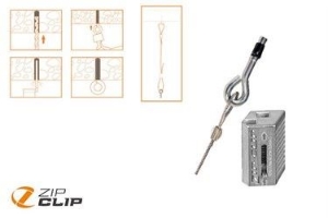 Picture of Zip-Clip SEILAUFHÄNGUNG MIT BETONANKER 3 METER - BELASTUNG 90KG - 10 STUCK , alte Kode : ZIP-303B, Art.Nr. :ZCC-3003-873