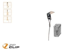 Picture of Zip-Clip UNI-LOCK SEILAUFHÄNGUNG MIT L-WINKEL 3 METER - BELASTUNG 35KG - 10 STUCK , Art.Nr. : ZIP-203U