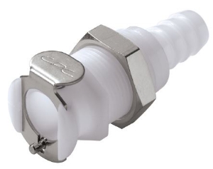Picture of CPC Kupplungen 3/8 Hose Barb Non-Valved Panel Mount Acetal Coupling Body- 25 Stk,  Art.Nr. : PLC16006