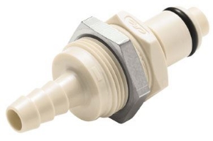 Picture of CPC Kupplungen 1/4 Hose Barb Non-Valved Panel Mount Polypropylene Coupling Insert- 25 Stk,  Art.Nr. : PLC4200412