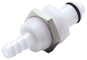 Picture of CPC Kupplungen 5/16 Hose Barb Non-Valved Panel Mount Acetal Coupling Insert- 25 Stk,  Art.Nr. : PLC42005