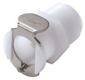 Picture of CPC Kupplungen 3/8 BSPT Valved Acetal Coupling Body- 25 Stk,  Art.Nr. : PLCD10006BSPT