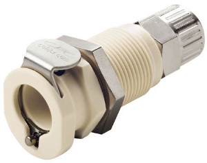 Picture of CPC Kupplungen 3/8 PTF Valved Panel Mount Polypropylene Coupling Body- 25 Stk,  Art.Nr. : PLCD1200612