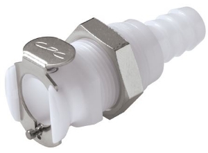 Picture of CPC Kupplungen 3/8 Hose Barb Valved Panel Mount Acetal Coupling Body- 25 Stk,  Art.Nr. : PLCD16006