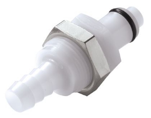 Picture of CPC Kupplungen 5/16 Hose Barb Valved Panel Mount Acetal Coupling Insert- 25 Stk,  Art.Nr. : PLCD42005