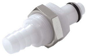 Picture of CPC Kupplungen 3/8 Hose Barb Valved Panel Mount Acetal Coupling Insert- 25 Stk,  Art.Nr. : PLCD42006