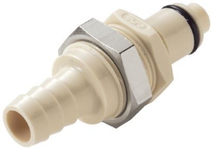 Picture of CPC Kupplungen 3/8 Hose Barb Valved Panel Mount Polypropylene Coupling Insert- 25 Stk,  Art.Nr. : PLCD4200612