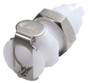Picture of CPC Kupplungen 1/16 Hose Barb Non-Valved Panel Mount Acetal Coupling Body- 25 Stk,  Art.Nr. : PMC1601