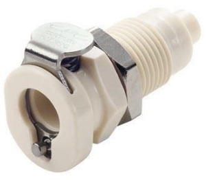 Picture of CPC Kupplungen 1/16 Hose Barb Non-Valved Panel Mount Polypropylene Coupling Body- 25 Stk,  Art.Nr. : PMC160112