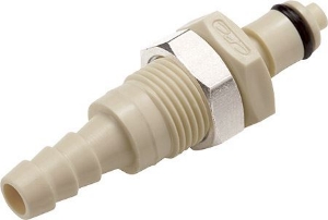 Picture of CPC Kupplungen 1/4 Hose Barb Non-Valved Panel Mount Polypropylene Coupling Insert- 25 Stk,  Art.Nr. : PMC420412
