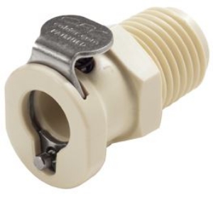 Picture of CPC Kupplungen 1/4 NPT Valved Polypropylene Coupling Body- 25 Stk,  Art.Nr. : PMCD100412