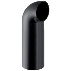Picture of  Geberit PE Bogen 90° mit langem Schenkel und kleinem Radius,  DN:90, d[mm]:90, X1[cm]:27 , Art.Nr. : 366.876.16.1