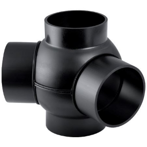 Picture of  Geberit PE Kugelabzweig 88.5° zweifach,  DN:100 / 100, d[mm]:110, d1[mm]:110 , Art.Nr. : 367.385.16.1
